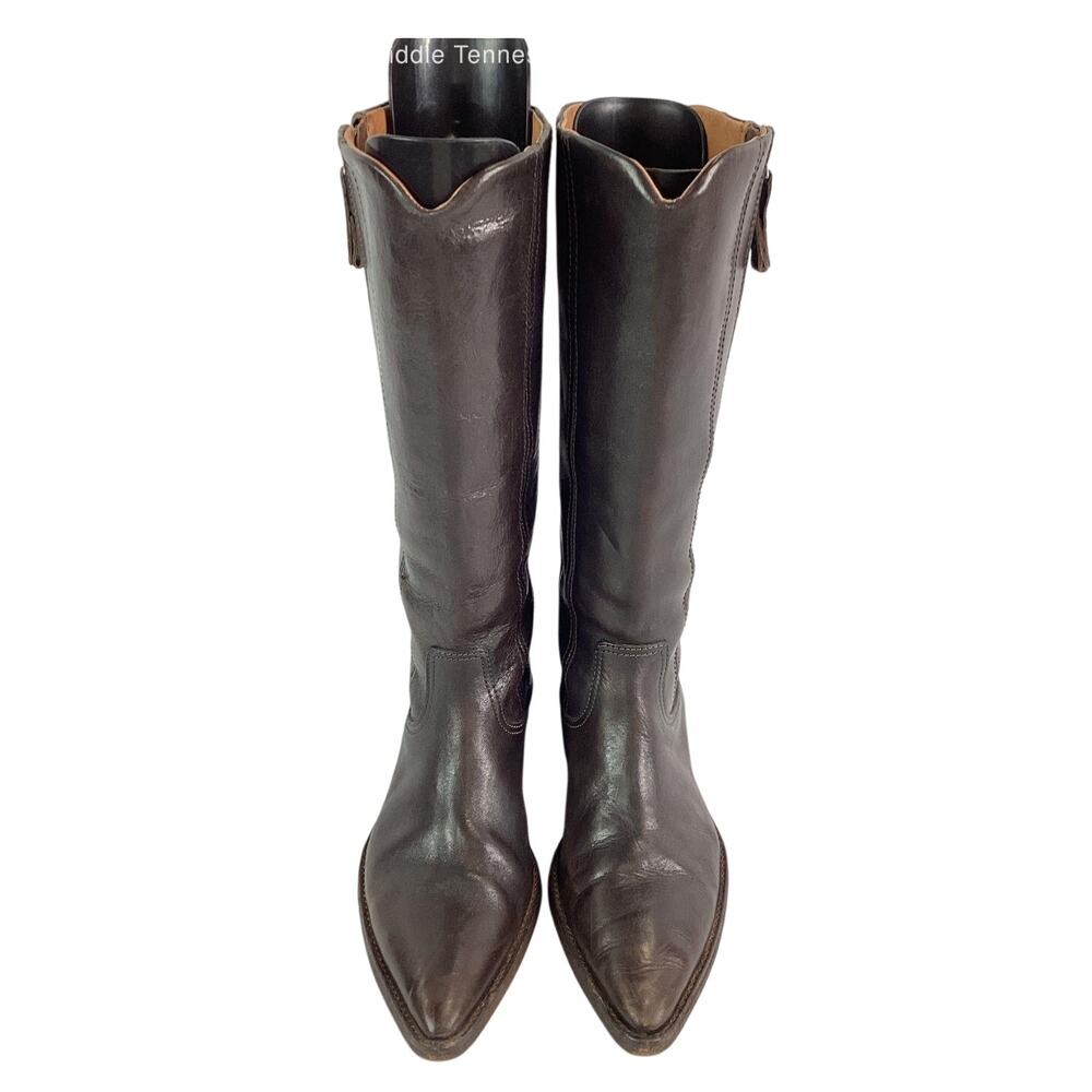We The Free Allistar Pointed Toe Leather Boots Brown 8.5